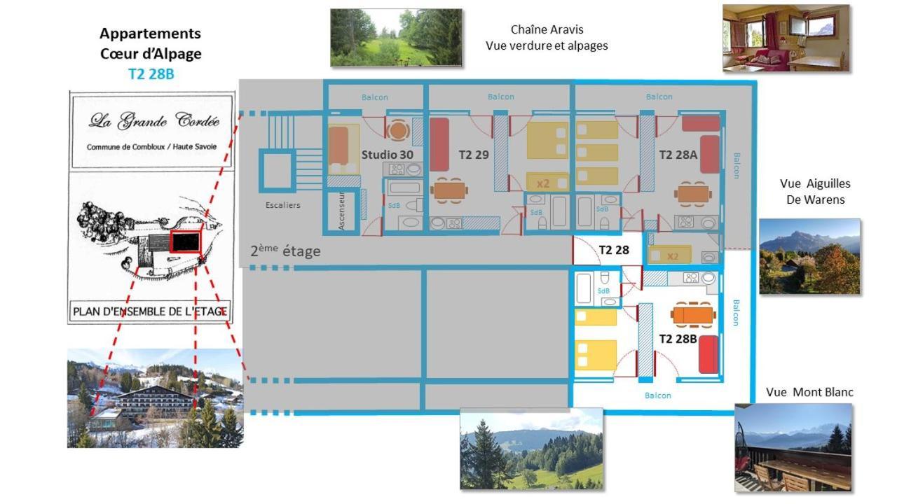 La Grande Cordee - Coeur D'Alpage Apartment Combloux Exterior foto